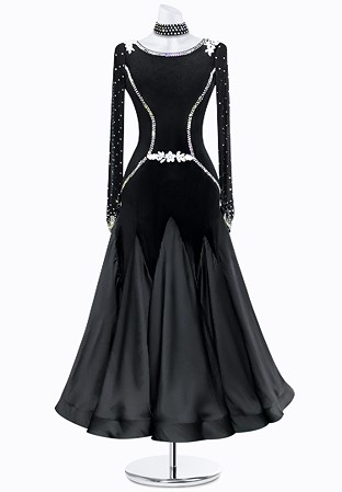 Velvet Flower Ballroom Gown JT-B3652
