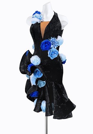 Velvet Flower Latin Dress PR-L225117