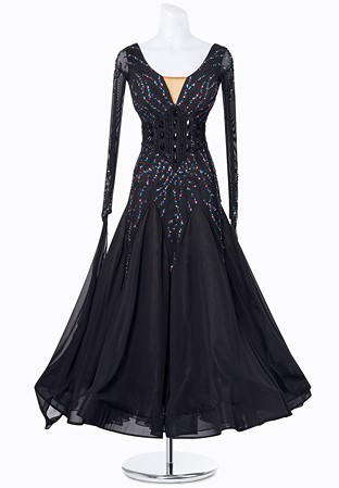 Vibrant Crystal Ballroom Gown MF-B0273
