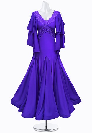 Violet Frill Ballroom Gown AM-B3011