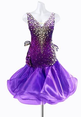 Violet Pearl Latin Dress AML3030