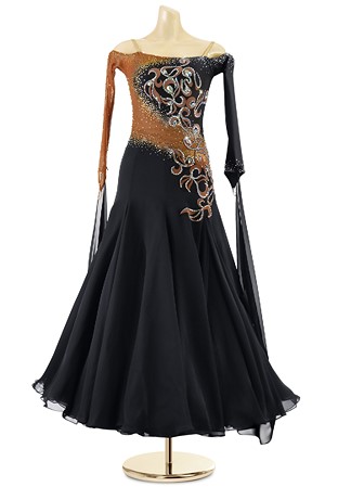 Whimsical Passion Ballroom Dance Gown PCWB18017