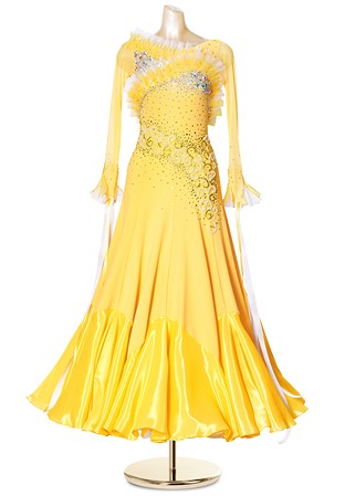 Wonderful Frill Ballroom Standard Dress PCWB190731
