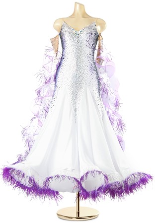 Wonderstruck Feathered Ballroom Stage Gown PC-WB18010