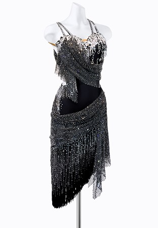 Wrapped Mesh Latin Dress PR-L225085