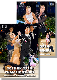 2018 UK Open Dance Championships DVD - Ballroom & Latin Set (4 DVD)
