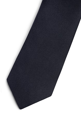 Armando Mens Satin Neck Tie 00130-Black Satin