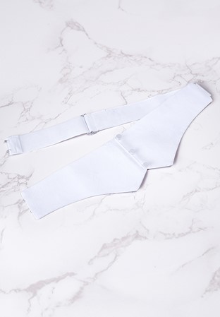 Chrisanne Clover Cummerbund-White