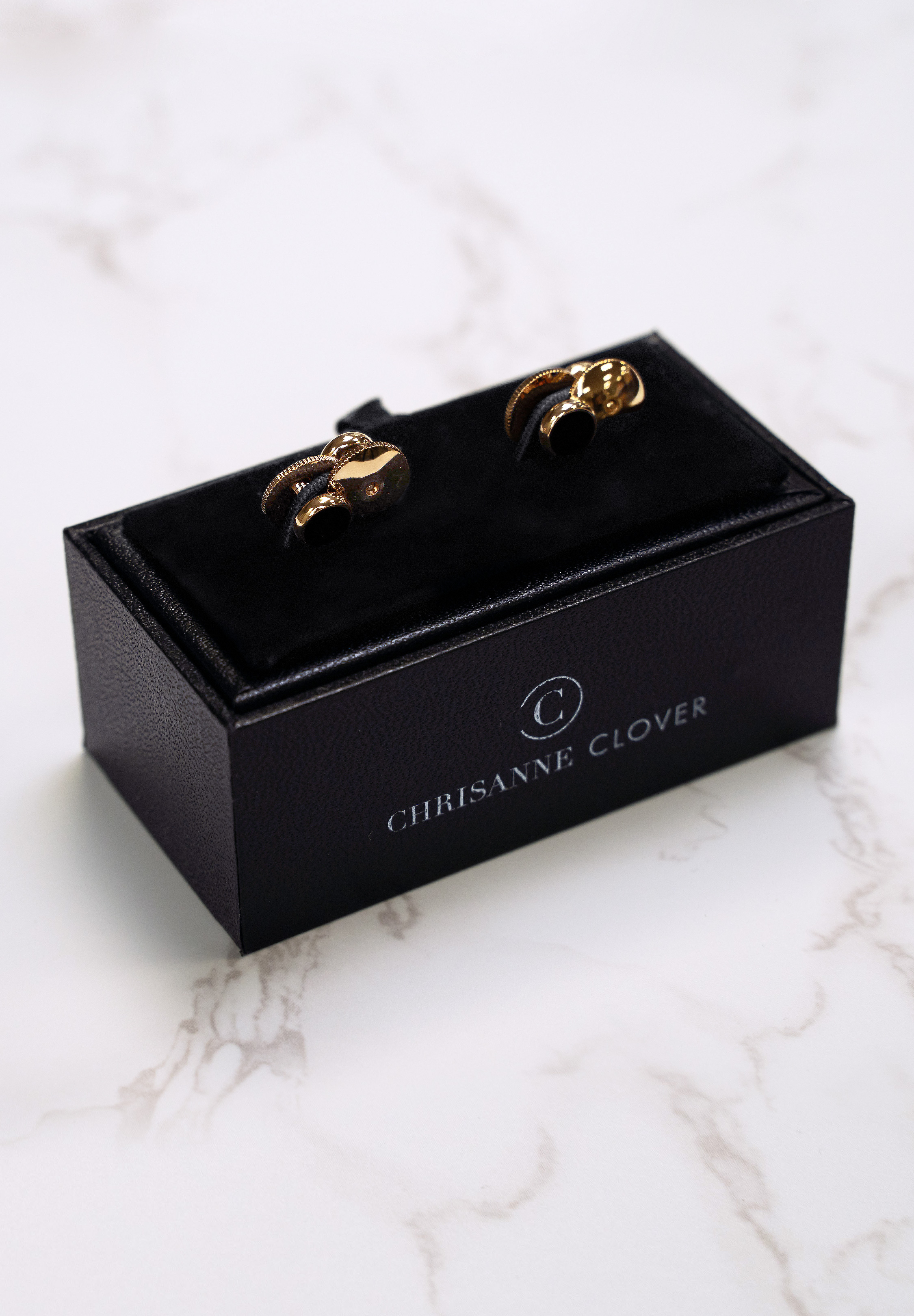Chrisanne Clover Gold Dress Studs