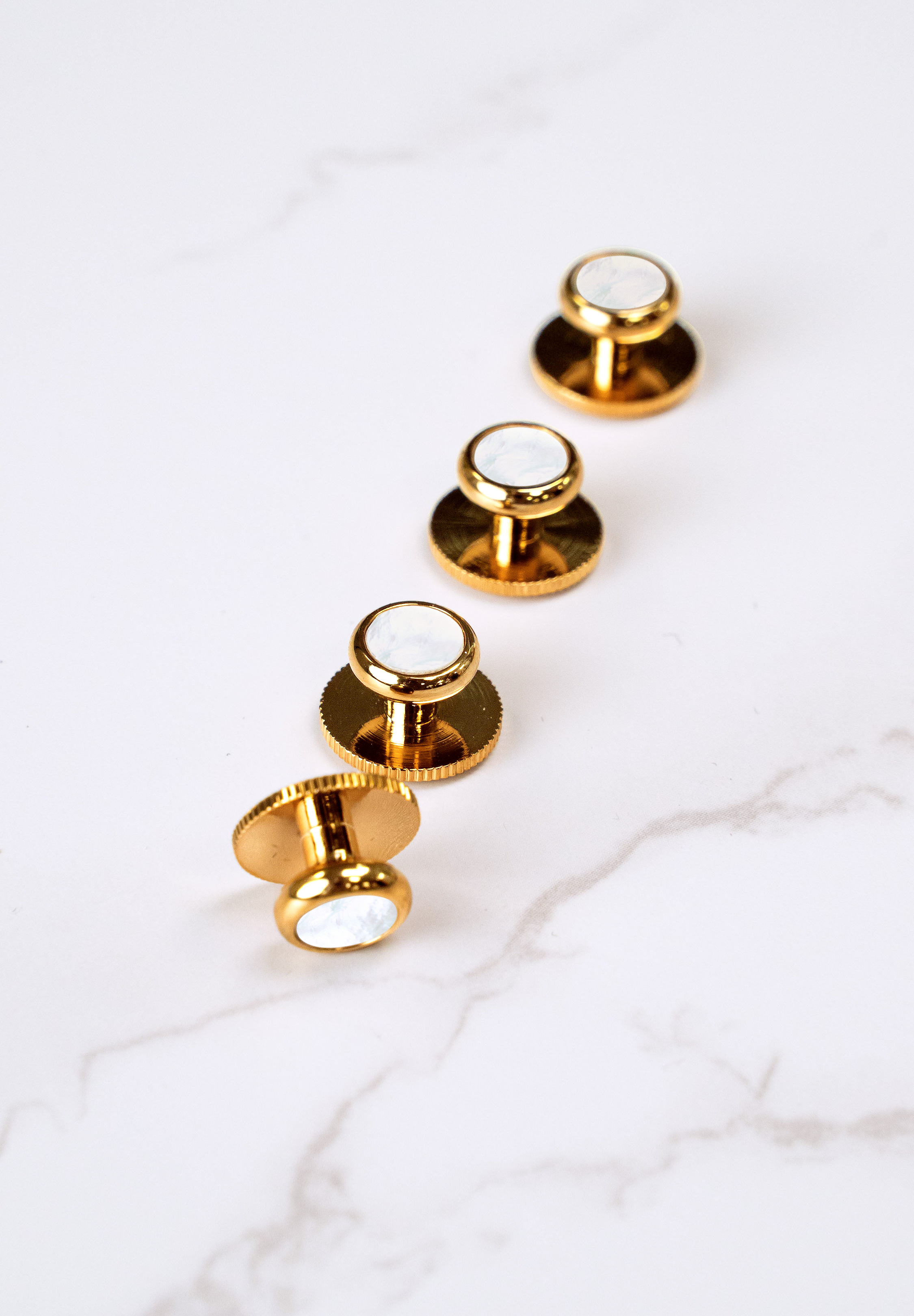 Chrisanne Clover Gold Dress Studs