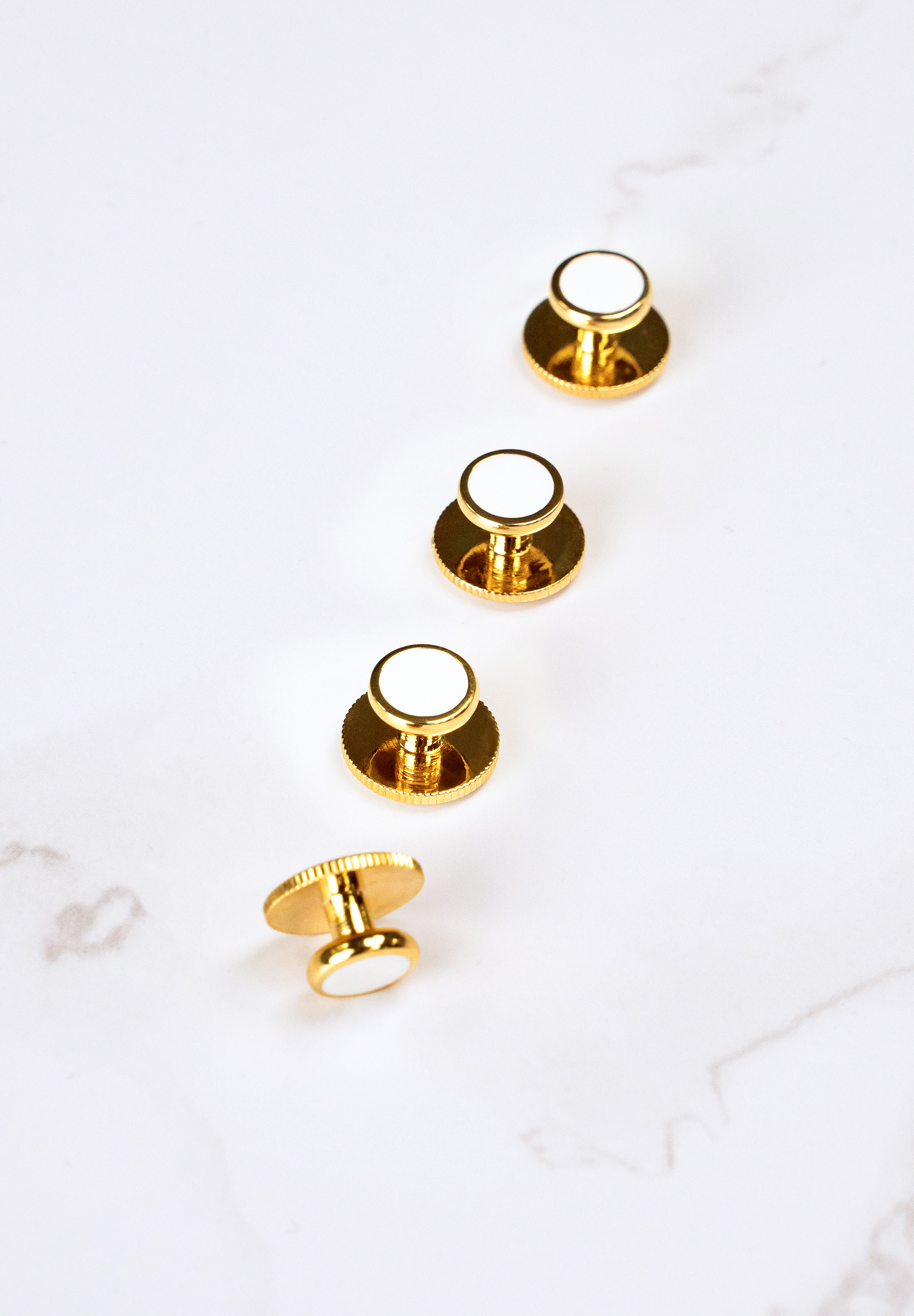 Chrisanne Clover Gold Dress Studs