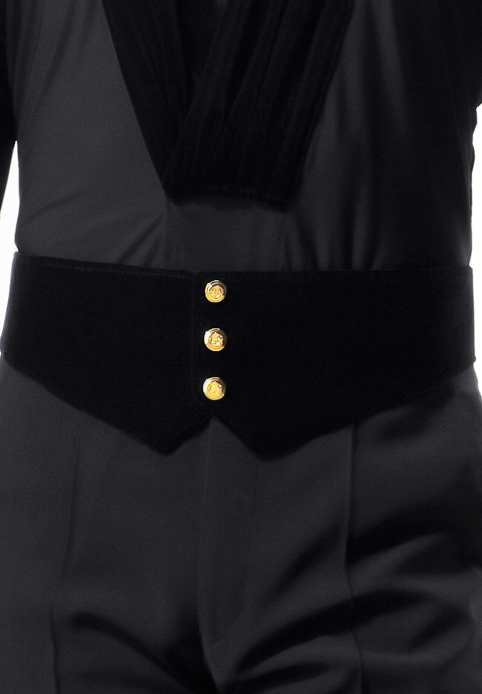 Taka Velour Kummer Bund MB08-Black