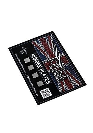 Self-Adhesive Competition Number Plates - Square