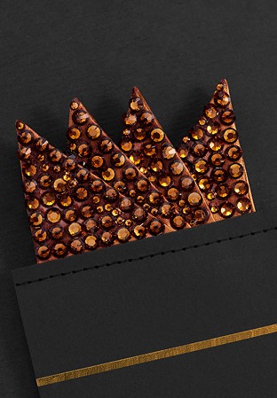 Vito Dance Crystal Pocket Square - Smoke Topaz