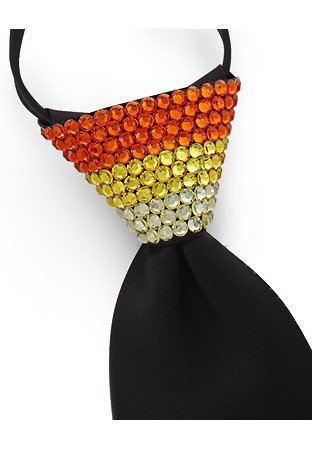 Vito Dance Crystallized Fade Sunflower Zip Tie-Black Tie/Sun, Citrine, Jonquil