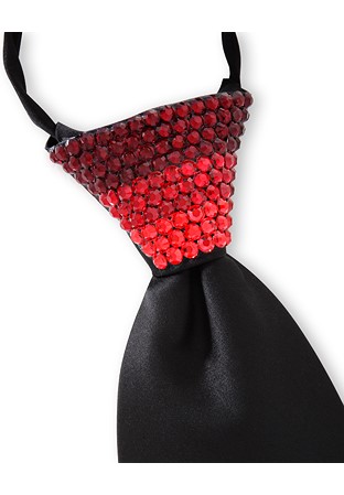 Vito Dance Crystallized Fade Scarlet Zip Tie-Black Tie/Siam, Light Siam, Hyacinth