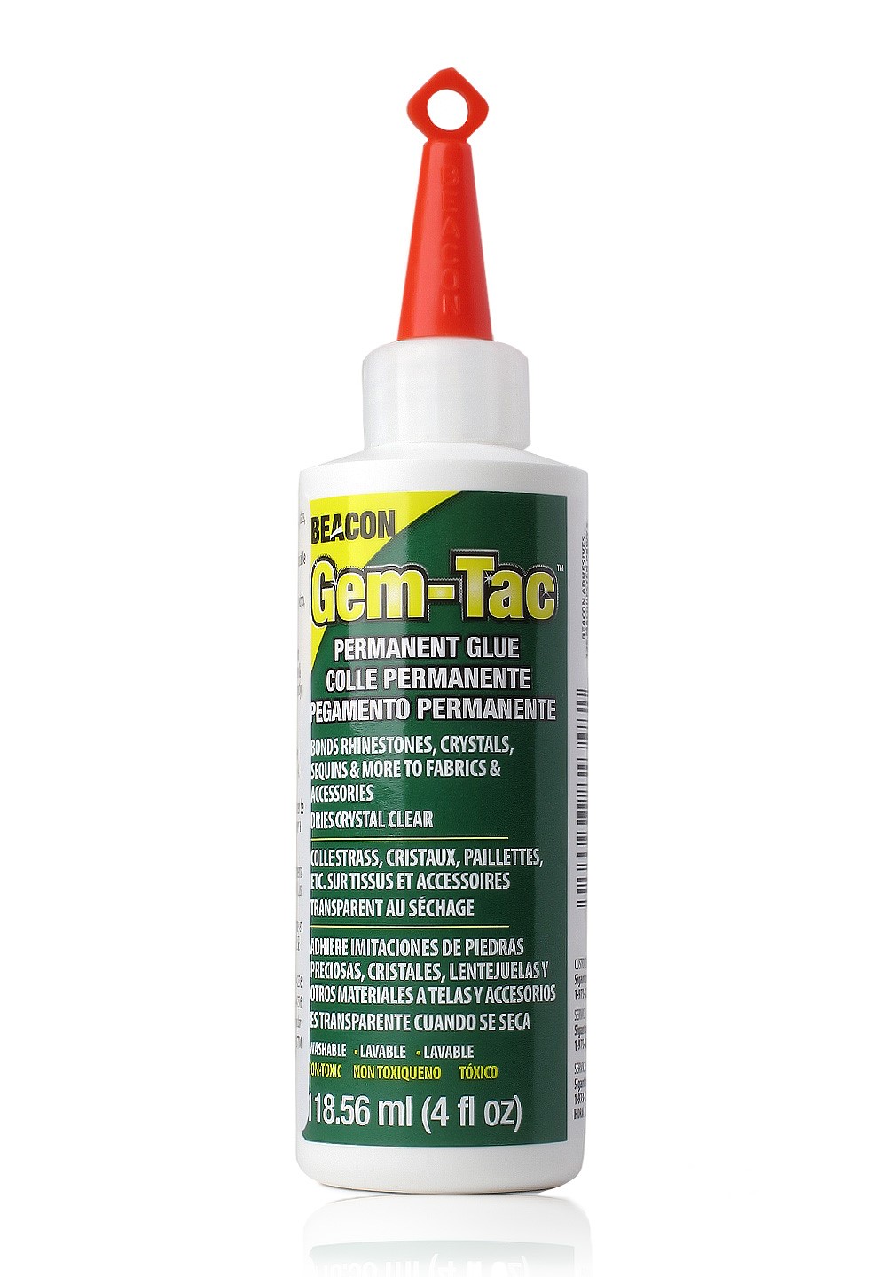 Beacon FABRIC-TAC Permanent Adhesive Fabric Glue 4 Oz. for sale online