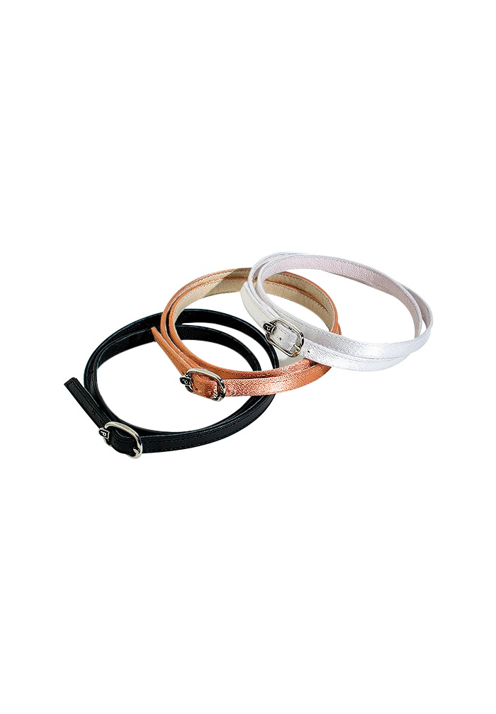 Replacement Straps for Womens Shoes-Black Leather