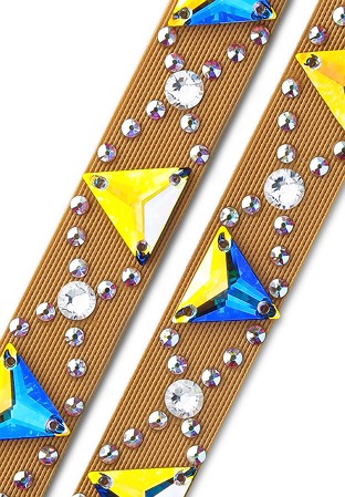 Ballroom Ave Crystallized Shoe Straps CS401 Nude-Crystal AB