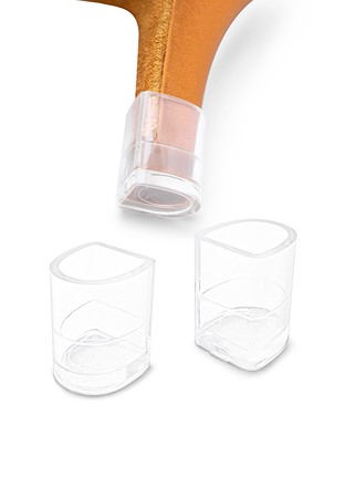 Heel Cup For 2HB Shoes by GA (3 Pairs)-2.5 Medium Spool_Clear Base
