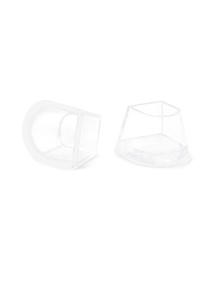 Heel Cup For DSI Shoes by GA (3 Pairs)-2 Spanish-Clear Base