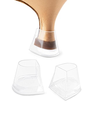 Heel Cup For Dance America Shoes by GA (3 Pairs)-2 Flare_Clear Base