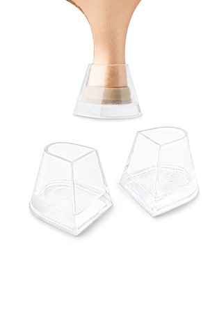 Supadance Shoes Heel Cup by GA (3 Pairs)-2 Flare (5cm)-Clear Base