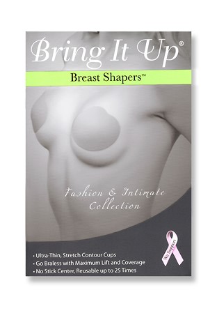 Bring It Up Breast Shapers-Nude with Nude Nipple Cover