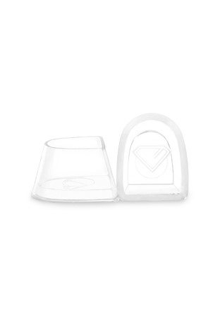 Diamant Shoes Heel Cup by GA (3 pairs)-2 inch (Latino 5 cm)-Clear Base