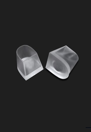 Freed of London Heel Protectors (4 Pairs)-Flared-Clear Base