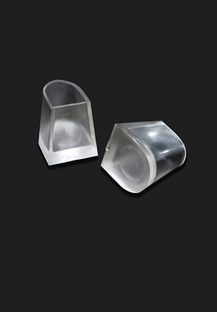 Freed of London Heel Protectors (4 Pairs)-Shaped-Clear Base