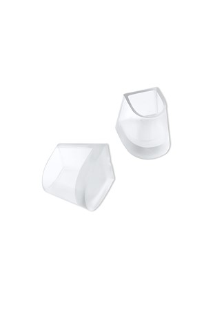 Freed of London Heel Protectors (4 Pairs)-Slim Flared_Clear Base
