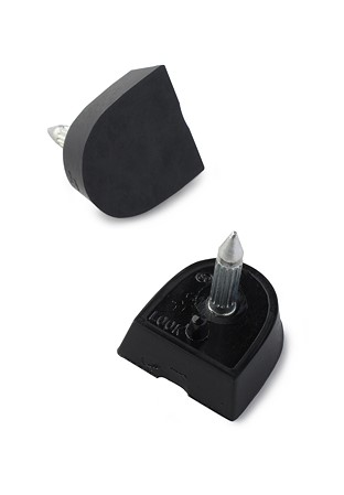Ray Rose Replacement Heel Tips(2 Pairs)-Latin Black Flare