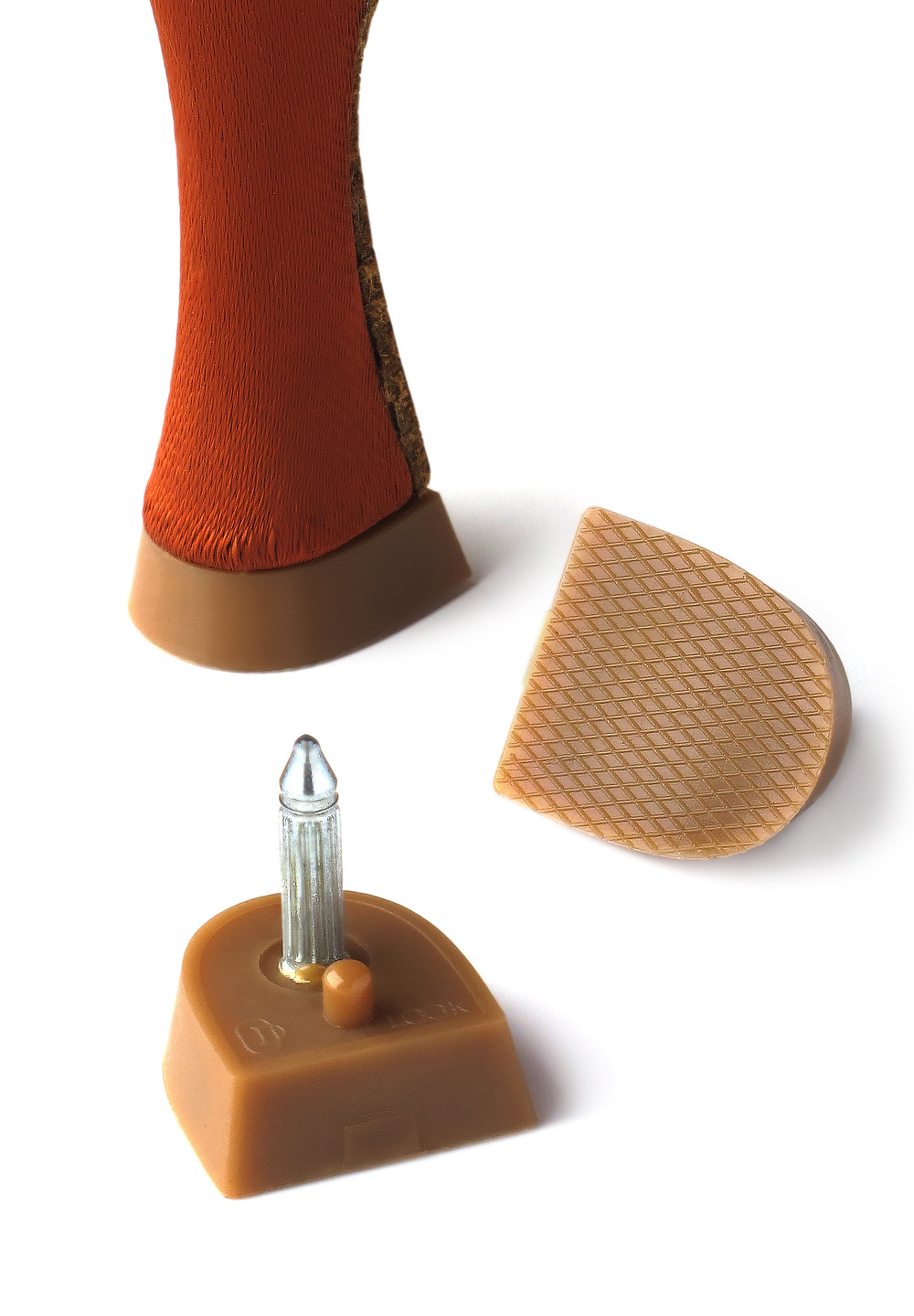 Ray Rose Replacement Heel Tips(2 Pairs)-Latin Tan Flare