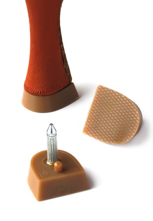 Ray Rose Replacement Heel Tips(2 Pairs)-Latin Tan Flare