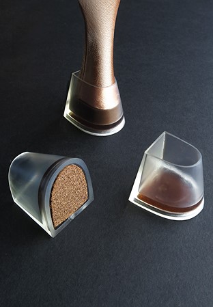 Supadance Heel Protectors (5 Pairs)-Flare-Suede Base