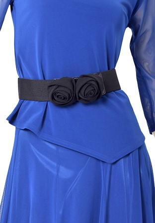 Taka Twin Flower Belt KR-LB02V-Black