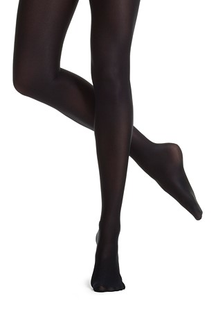 Tights - Danskin Ultra Shimmery Footed Tights-Black