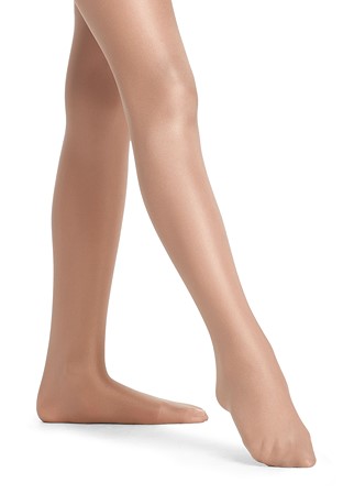 Children Tights – Danskin Girls Ultra Shimmery Footed Tights-Light Toast