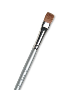 flat makeup brush