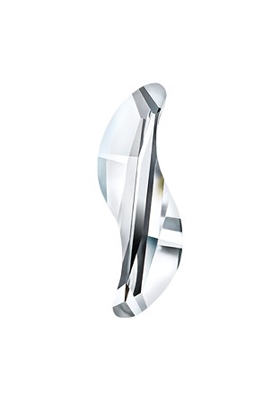 Preciosa Flat Back Wave MAXIMA (438 04 301)-Crystal