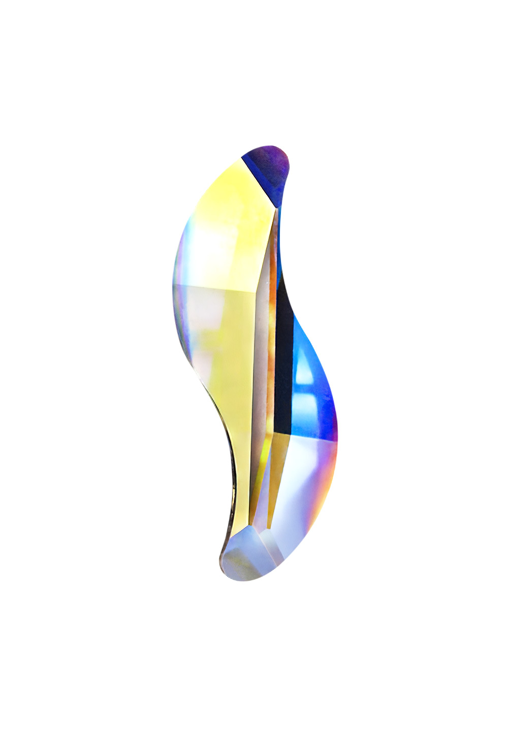 Preciosa Flat Back Wave MAXIMA (438 04 301)-Crystal AB