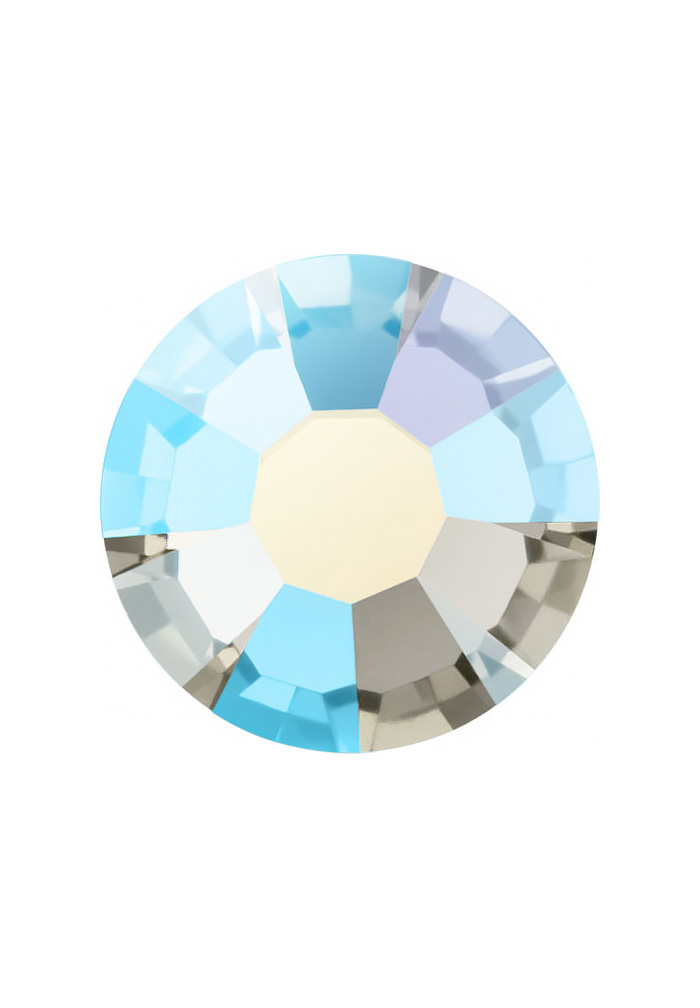 Preciosa FlatBack VIVA12 (438 11 612)-Black Diamond AB