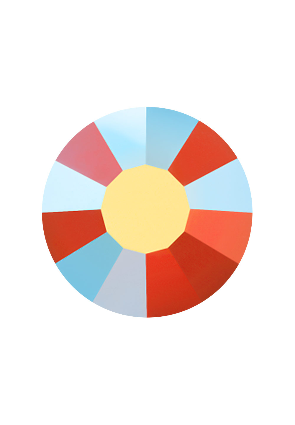 Preciosa FlatBack VIVA12 (438 11 612)-Coral AB