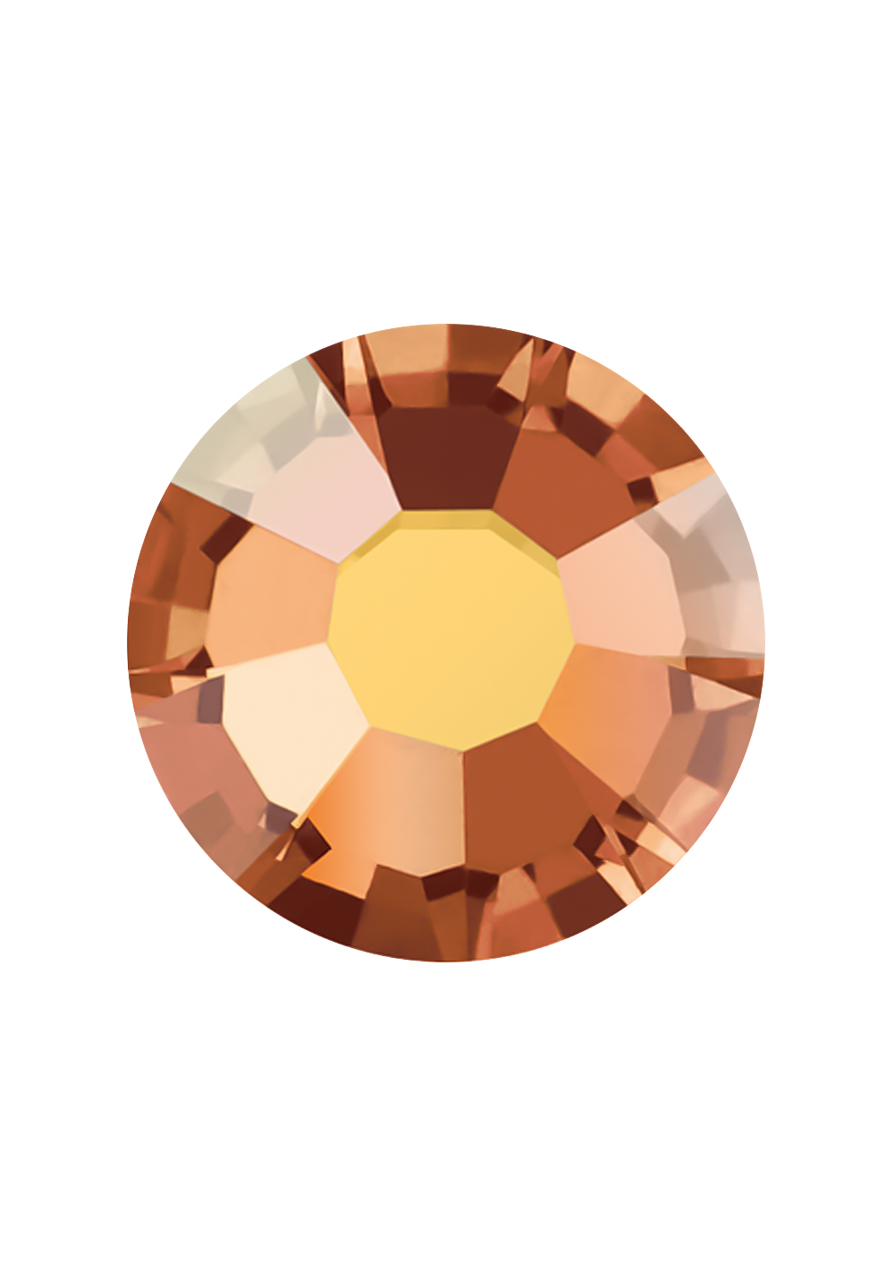 Preciosa FlatBack VIVA12 (438 11 612)-Crystal Sunrise