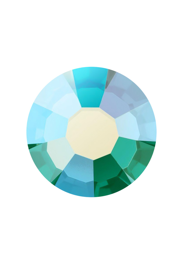 Preciosa FlatBack VIVA12 (438 11 612)-Green Turmaline AB