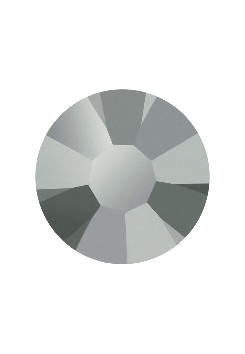 Preciosa FlatBack VIVA12 (438 11 612)-Jet Silver Flare