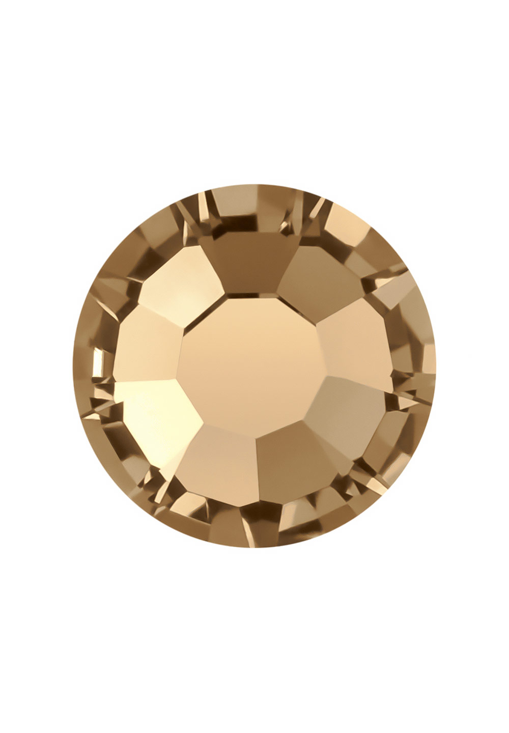 Preciosa FlatBack VIVA12 (438 11 612)-Light Smoked Topaz