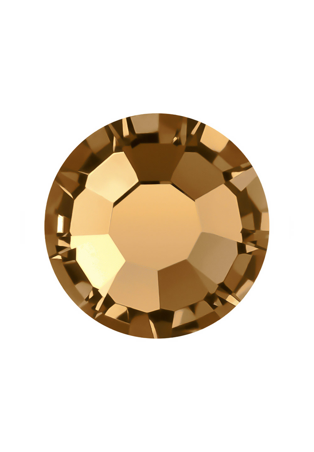 Preciosa FlatBack VIVA12 (438 11 612)-Smoked Topaz