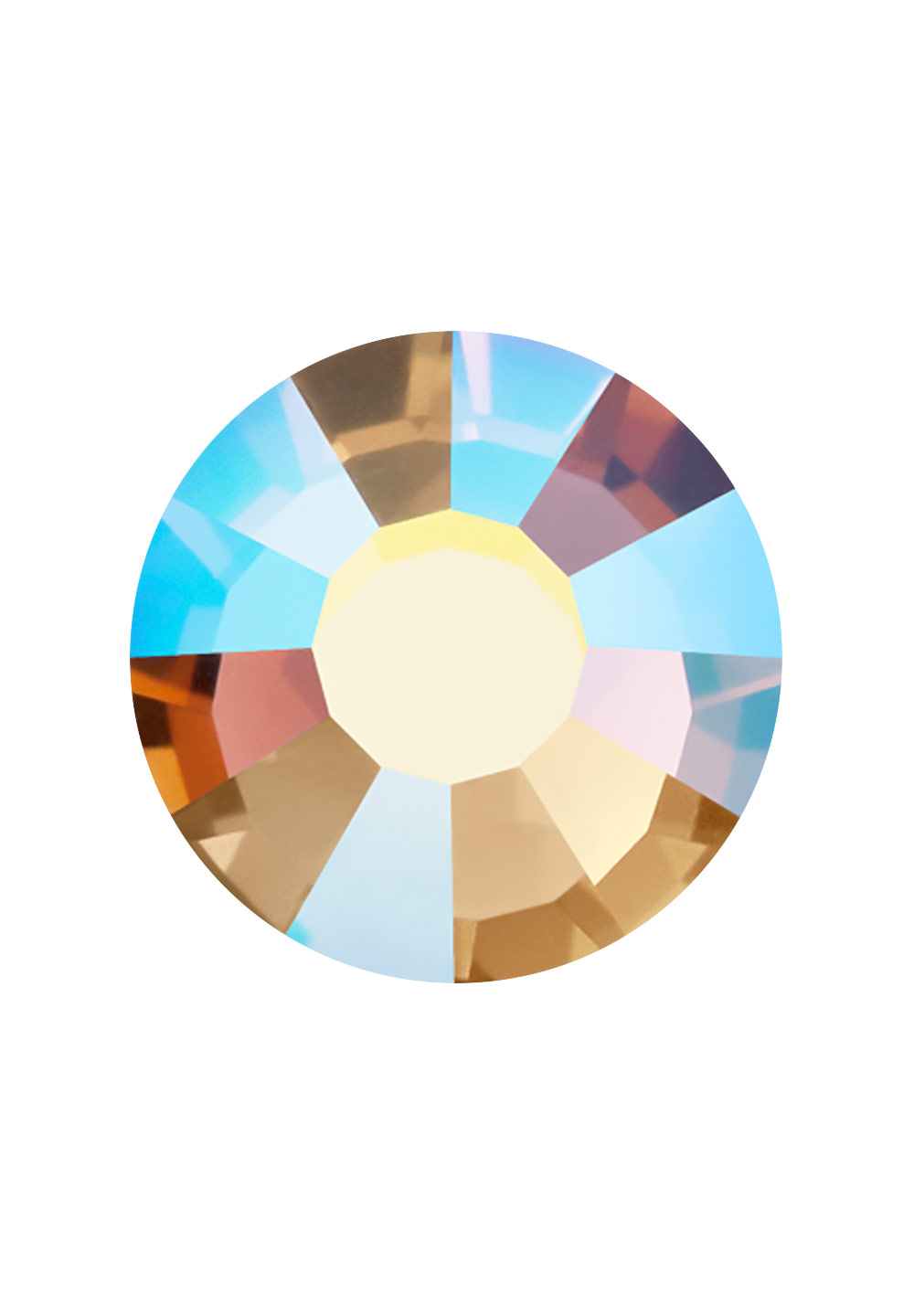 Preciosa FlatBack VIVA12 (438 11 612)-Smoked Topaz AB